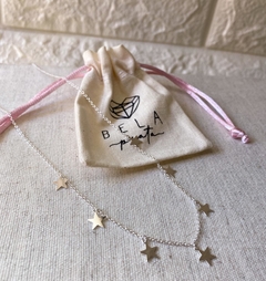 Choker de Estrelas Prata 925