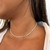 Choker rabo de rato 2,4mm em prata