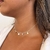 Choker com corações em prata