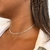 Choker elo cartier 4mm em prata