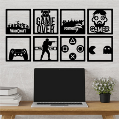 Quadro Decorativo Vazado Gamer Geek - comprar online