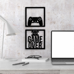 Quadro Decorativo Vazado Gamer Geek - Cyber Space Digital - Mais tecnologia para sua casa