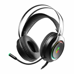 HEADSET GAMER MANCER CRATER, RAINBOW, DRIVERS 50MM, PRETO, MCR-CRT-RGB01