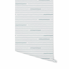 Papel de Parede G Estampa Bernuncia Menta Textura Linho L1m x A2,70m - Mercato Cuore