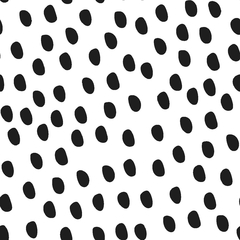 Papel de Parede P Estampa Dots Preto e Branco Textura Linho L1m x A1,70m
