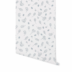 Papel de Parede G Estampa Garapuvu Cobalto Textura Linho L1m x A2,70m - Mercato Cuore