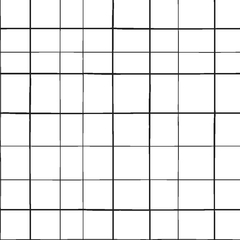 Papel de Parede P Estampa Grid Preto e Branco Textura Linho L1m x A1,70m