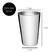 Vaso De Acero Inoxidable Set X6 Vasos Bebidas 400 Ml Premium - comprar online