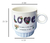 Tazas Apilables X4 Mug De Ceramica Love Grande Para Cafe Te en internet