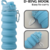 Botella de silicona plegable deportiva portátil 500ml en internet