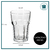 Set X6 Vasos De Vidrio Transparentes Facetados 400ml Durax - comprar online