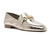 Mocassim Arezzo Couro Metallic