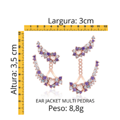 Ear Jacket Multi Pedras - comprar online