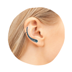 Brinco Ear Cuff Cravejado Em Zircônia na internet