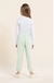 Calça de sarja com bolsos verde claro - 848083 na internet