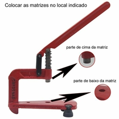 PRENSA MANUAL MINI BALANCIM- CARDENAS- VERMELHO - comprar online