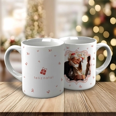 CANECA NATAL COM FOTO - VINTAGE na internet