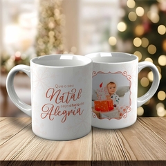 CANECA NATAL COM FOTO - VINTAGE - comprar online