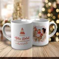 CANECA NATAL COM FOTO - VINTAGE na internet