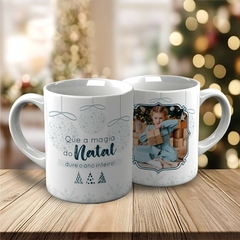 CANECA NATAL COM FOTO - VINTAGE na internet