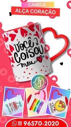 Caneca com Alça Coração