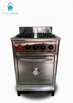 Cocina 57,5cm acero puerta ciega