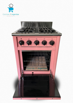 Cocina 57,5cm rosa puerta ciega - comprar online