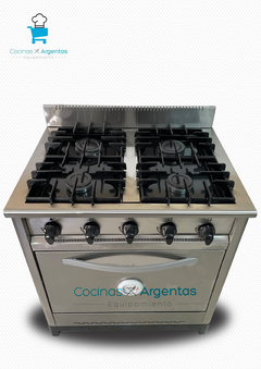 Cocina 80cm acero puerta ciega - Cocinas Argentas