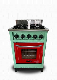 Cocina 57,5cm verde aqua puerta de vidrio en internet