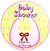 BABY SHOWER ROSA LAMINA COMESTIBLE - Srl Comerciales