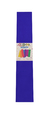 PAPEL CREPE AZUL FRANCIA x10 U (Cod 39)