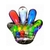 MANO CON 4 ANILLOS LED - comprar online