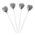 VELA CORAZON PLATA x4 U