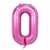 GLOBO NUMERO Nº 0 FUCSIA 10" x1 U