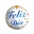 REDONDO 18" FELIZ DIA BLANCO CON CONFETI Cod. 38