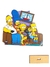 LOS SIMPSON ADORNO PARA TORTA FIBROFACIL x1 U