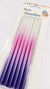 VELAS TRICOLOR (violeta/rosado/blanco) x6 U - comprar online