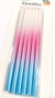 VELAS TRICOLOR (celeste/rosado/blanco) x6 U - comprar online