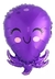 GLOBO PULPO VIOLETA 22" - comprar online