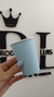 VASO POLIPAPEL CELESTE PASTEL LISO x10 U