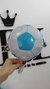 PELOTA CELESTE Y BLANCA 10"