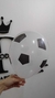 GLOBO IMPRESO 12" FUTBOL BLANCO Y NEGRO DE LATEX TUKY x12 U