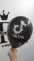 GLOBO IMPRESO TIK TOK 12" DE LATEX TUKY x12 U