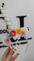 VINCHA UNICORNIO CUERNO BLANCO CON FLORES x1 U - comprar online