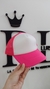 GORRA DE TELA FLUO ROSA BICOLOR CON RED x1 U