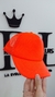 GORRA DE TELA FLUO NARANJA CON RED x1 U