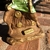 Estátua Oxossi Caçador Verde - 22cm (gesso) na internet