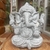 * Estátua de Gesso Ganesha Pintura Granito 20cm - Misan Artesanato