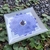 Incensário Mandala Azul- Vidro Quadrado 12x12cm - comprar online