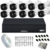 Kit 10 Câmeras Intelbras Básico VHC 1120 B HD 720p Visão Noturna 20m Resistente à Chuva IP66 DVR Intelbras 1016-C